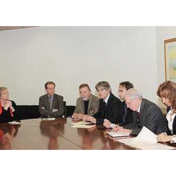 Renzo Tondo (Presidente Friuli Venezia Giulia) nel corso dell'incontro con i rappresentanti delle Associazioni della minoranza slovena. (Udine 06/11/08)