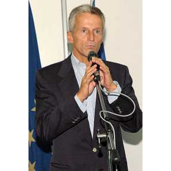Riccardo Illy (Presidente Regione Friuli Venezia Giulia) alla cena della Protezione Civile e delle associazioni di volontariato del Friuli Venezia Giulia. (Martignacco 16/09/06)