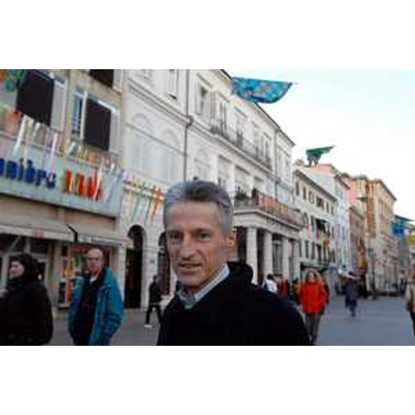 Riccardo Illy (Presidente della Regione Friuli Venezia Giulia) in visita a Fiume. (Fiume, 17/02/04)