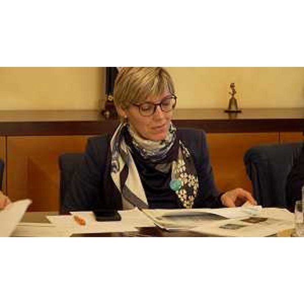 L'assessore Barbara Zilli al tavolo di coordinamento di GO!2025 - L'assessore Barbara Zilli al tavolo di coordinamento di GO!2025