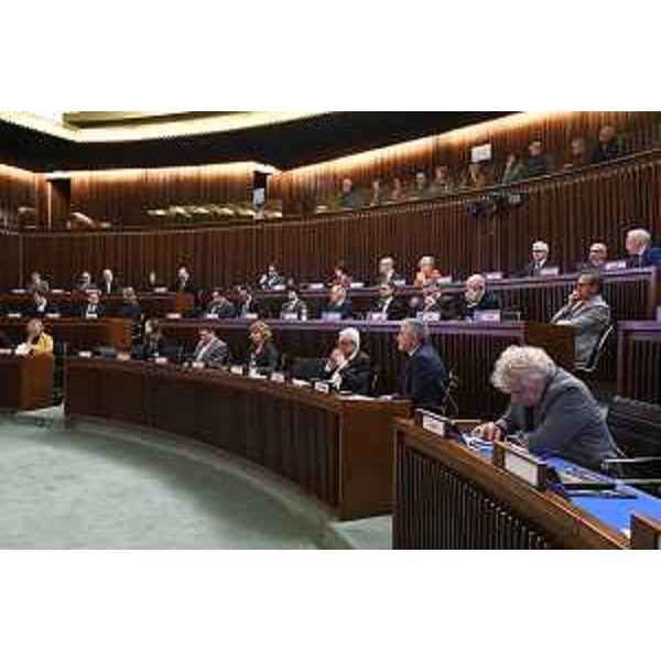 L'aula del Consiglio durante la celebrazione del Giorno della Memoria - L'aula del Consiglio durante la celebrazione del Giorno della Memoria