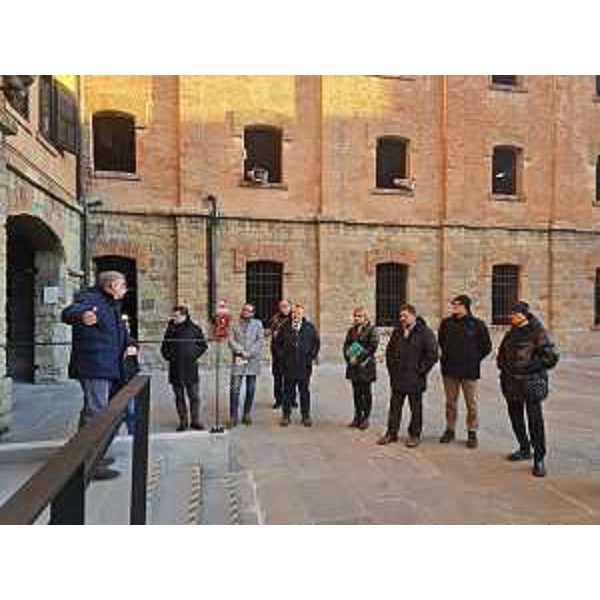 Un momento della visita alla Risiera di San Sabba - Un momento della visita alla Risiera di San Sabba