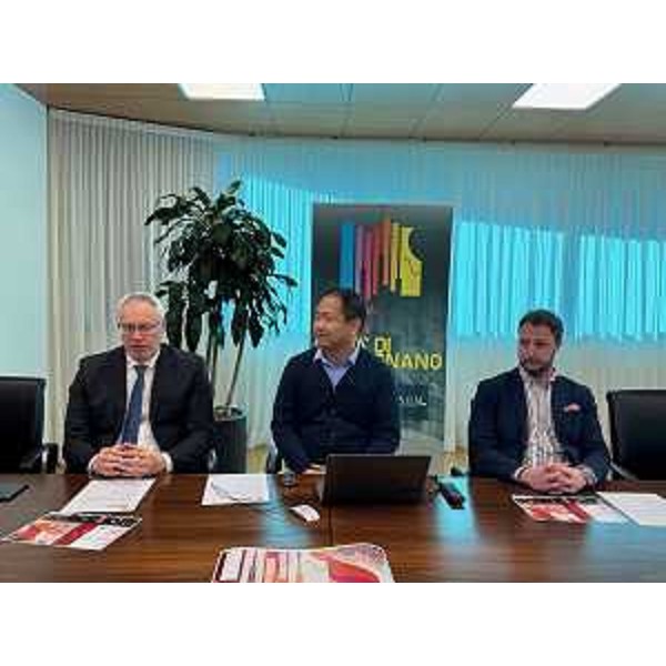Il presidente del Cr Fvg, Mauro Bordin, primo da sinistra nella foto, durante la conferenza stampa di presentazione dell'iniziativa musicale - Il presidente del Cr Fvg, Mauro Bordin, primo da sinistra nella foto, durante la conferenza stampa di presentazione dell'iniziativa musicale