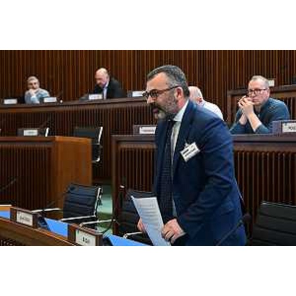 Il sindaco di Porpetto, Andrea Dri - Il sindaco di Porpetto, Andrea Dri