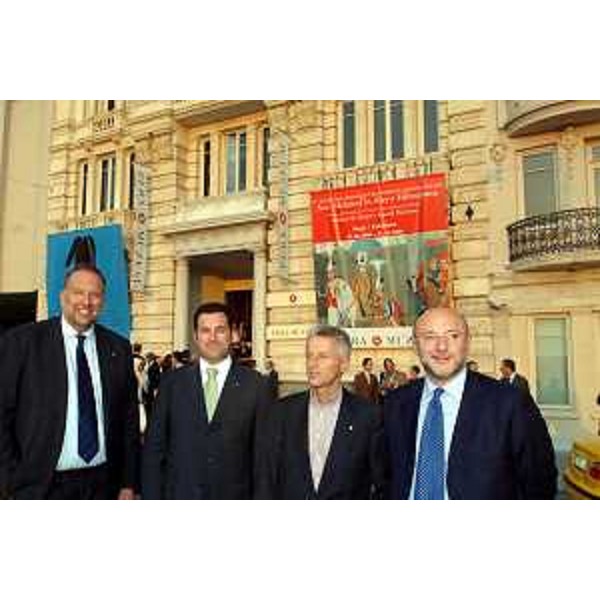 Riccardo Illy (Presidente Regione Friuli Venezia Giulia), Roberto Cosolini (Assessore regionale al lavoro, formazione, università e ricerca), Franco Iacop (Assessore regionale per le relazioni internazionali, comunitarie e autonomie locali) e Enrico Bertossi (Assessore regionale alle attività produttive). (Istanbul 17/09/06)