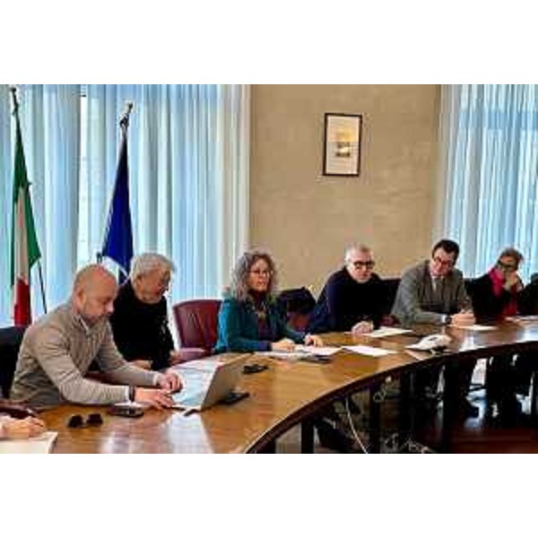 Un momento della conferenza stampa. - Un momento della conferenza stampa.