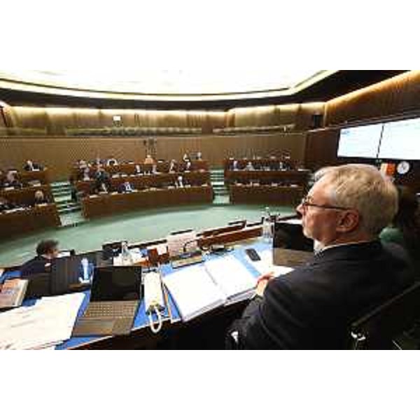 I lavori d'Aula coordinati dal presidente del Cr Fvg, Mauro Bordin - I lavori d'Aula coordinati dal presidente del Cr Fvg, Mauro Bordin
