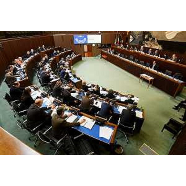 L'Aula nel corso dei lavori - L'Aula nel corso dei lavori 