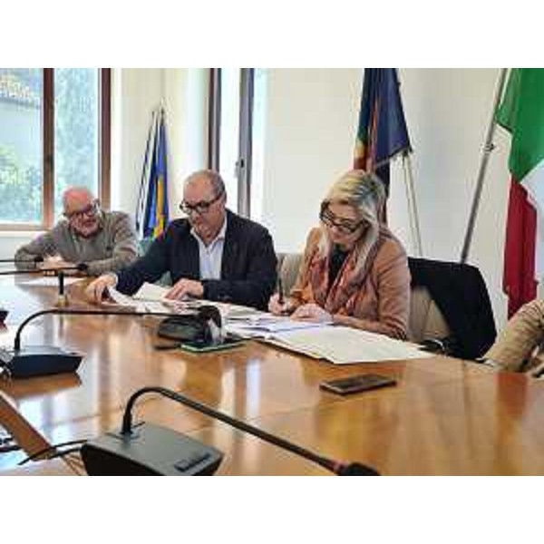 L'assessore Amirante con il sindaco di San Vito al Torre Gabriele Zanin - L'assessore Amirante con il sindaco di San Vito al Torre Gabriele Zanin