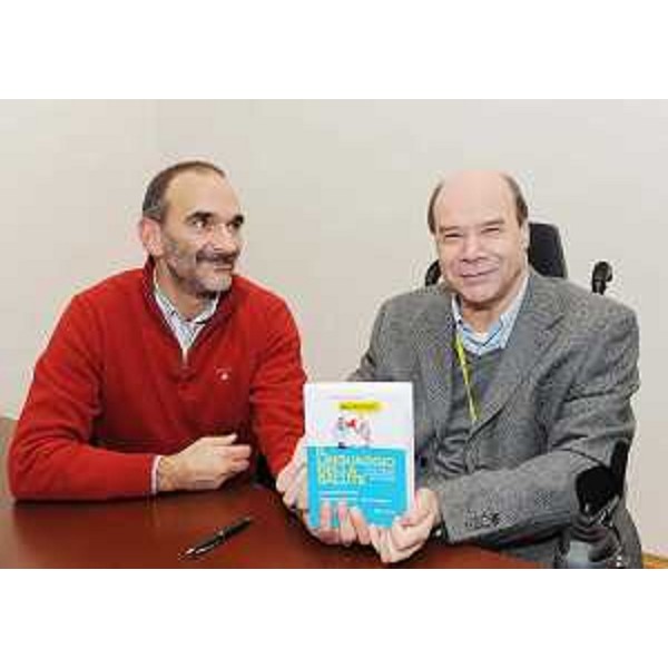 Alessandro Lucchini (Curatore "Il linguaggio della salute") e Vladimir Kosic (Assessore regionale Salute e Protezione sociale) nel corso dell'incontro sulla comunicazione medico-paziente, a Trieste. (Trieste 01/12/08)