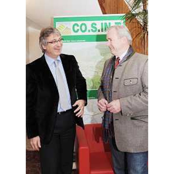 Renzo Tondo (Presidente Friuli Venezia Giulia) e Gerhard Doerfler (Governatore Carinzia) nella sede del Consorzio per lo Sviluppo Industriale di Tolmezzo - CO.S.IN.T. (Tolmezzo 06/12/08)