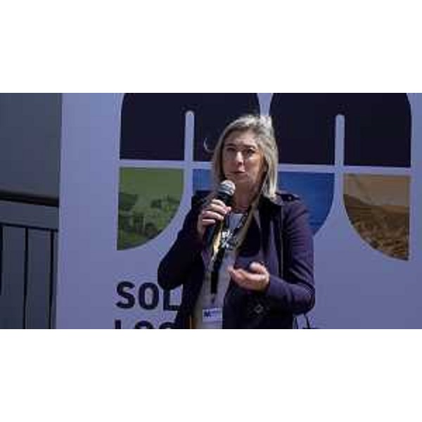 L'assessore Cristina Amirante nel corso del suo intervento - L'assessore Cristina Amirante nel corso del suo intervento