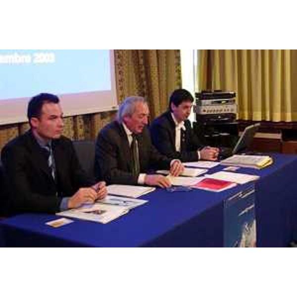 Conferenza stampa di presentazione della stagione 2003-2004 di Promotur. (Udine, 24/11/03)