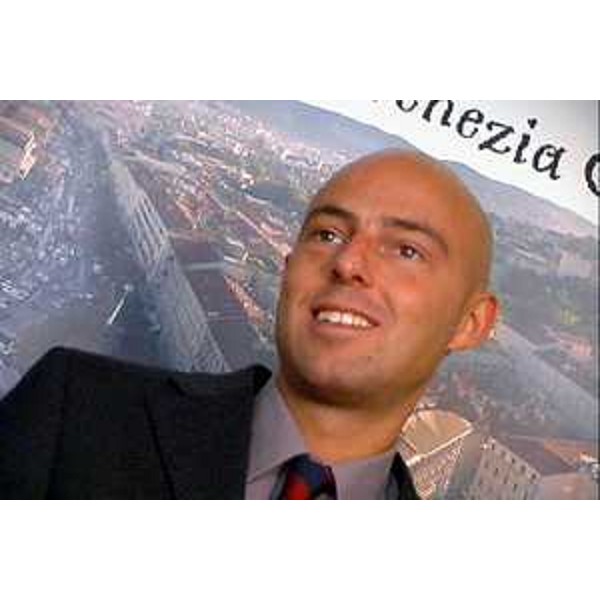 Federico Poillucci (Presidente della FVG Film Commission) alle Giornate Europee del Cinema e dell'Audiovisivo di Torino. (Trieste, 25/11/03)