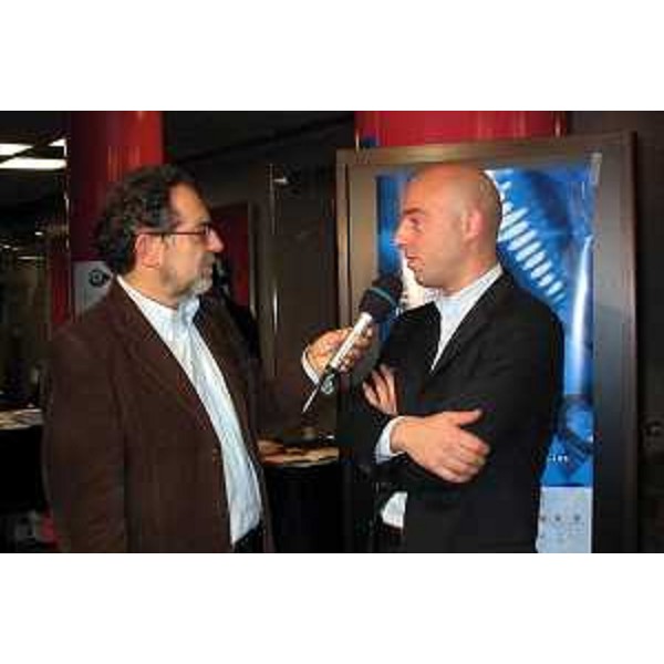 Federico Poillucci (Presidente della FVG Film Commission) alle Giornate Europee del Cinema e dell'Audiovisivo di Torino. (Trieste, 25/11/03)