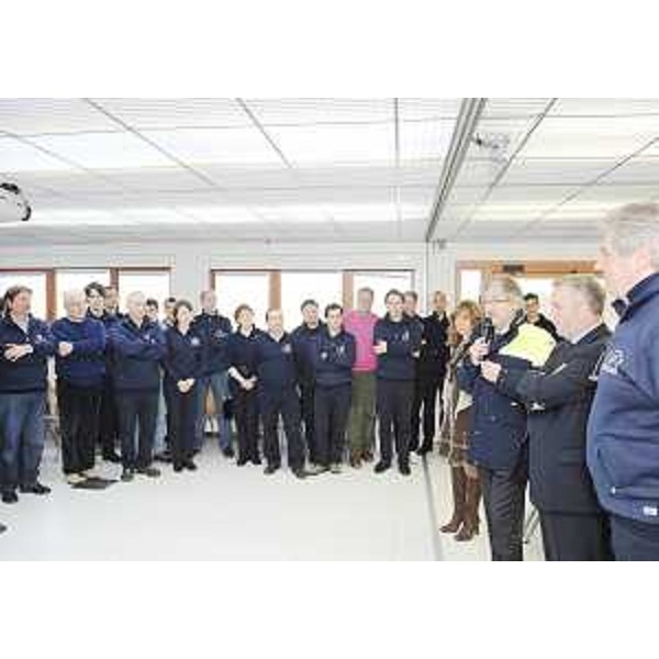 Renzo Tondo (Presidente Friuli Venezia Giulia), Vanni Lenna (Assessore regionale Protezione civile) e Guglielmo Berlasso (Direttore centrale Protezione civile) nella sede della Protezione civile a Palmanova. (Palmanova 22/12/08)