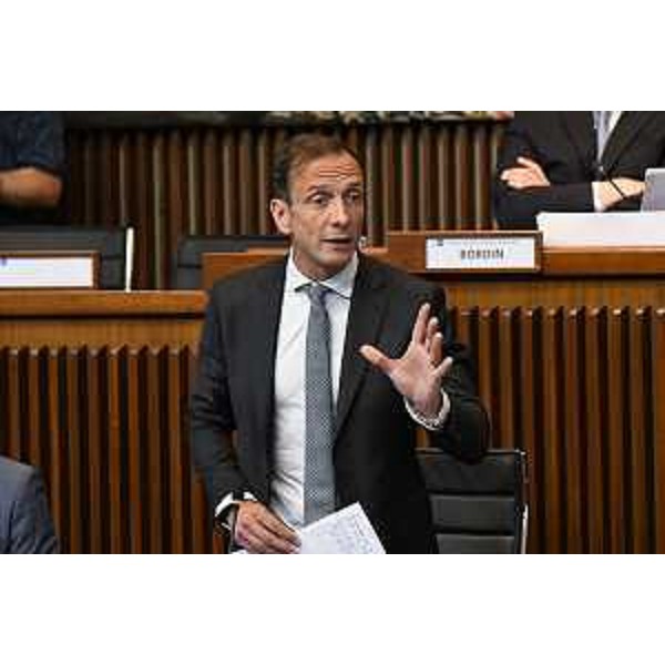 L'intervento del governatore Massimiliano Fedriga - L'intervento del governatore Massimiliano Fedriga