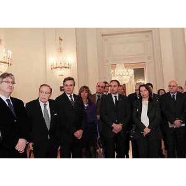 Renzo Tondo (Presidente Friuli Venezia Giulia) nel corso dell'incontro con il Corpo consolare di Trieste ed altre autorità nella sede della Prefettura di Trieste. (Trieste 21/01/09)