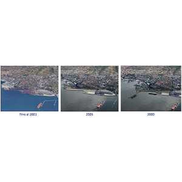 Il rendering dello sviluppo del Molo VIII - Il rendering dello sviluppo del Molo VIII