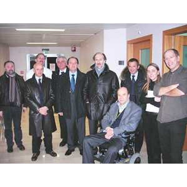 Riccardo Riccardi (Assessore regionale Viabilità e Trasporti) e Vladimir Kosic (Assessore regionale Salute e Protezione sociale) visitano il Distretto sanitario di Codroipo. (Codroipo 26/01/09)