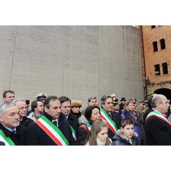 Federica Seganti (Assessore regionale Pianificazione territoriale, Autonomie locali e Sicurezza) alle celebrazioni del Giorno della memoria alla Risiera di San Sabba. (Trieste 27/01/09)