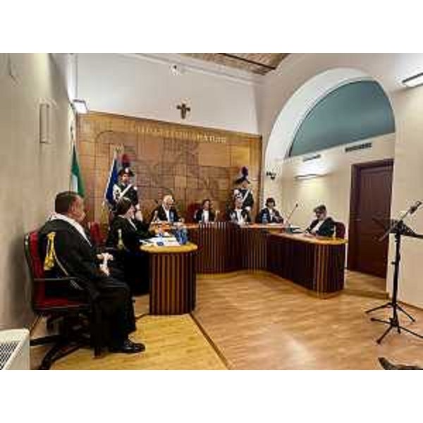 Un momento dell'udienza per il giudizio di parificazione - Un momento dell'udienza per il giudizio di parificazione