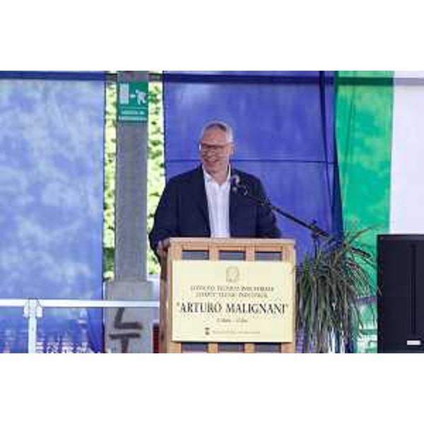 L'intervento del presidente del Cr Fvg, Mauro Bordin, al Malignani di Udine - L'intervento del presidente del Cr Fvg, Mauro Bordin, al Malignani di Udine