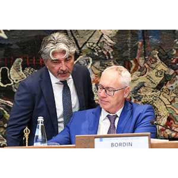 Antonio Calligaris 8Lega) con il presidente del Cr Fvg, Mauro Bordin - Antonio Calligaris 8Lega) con il presidente del Cr Fvg, Mauro Bordin
