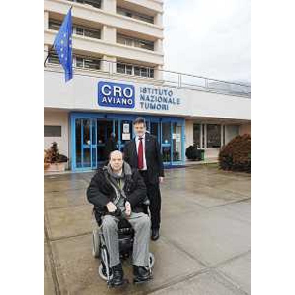 Vladimir Kosic (Assessore regionale Salute e Protezione sociale) e Giovanni Del Ben (Direttore generale CRO Aviano) nel corso del convegno "Gli Ircss oncologici del Nord Est", al CRO di Aviano. (Aviano 10/02/09) 