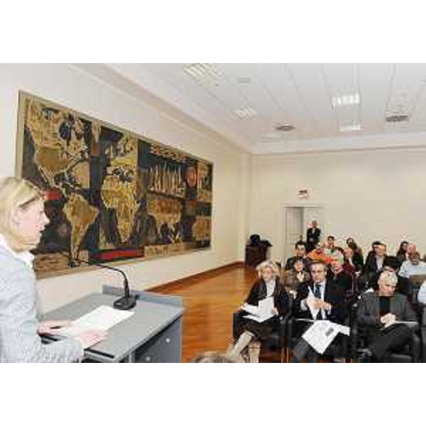 Federica Seganti (Assessore regionale Pianificazione territoriale, Autonomie locali e Sicurezza) nella sede della Regione a Trieste. (Trieste 16/02/09) 