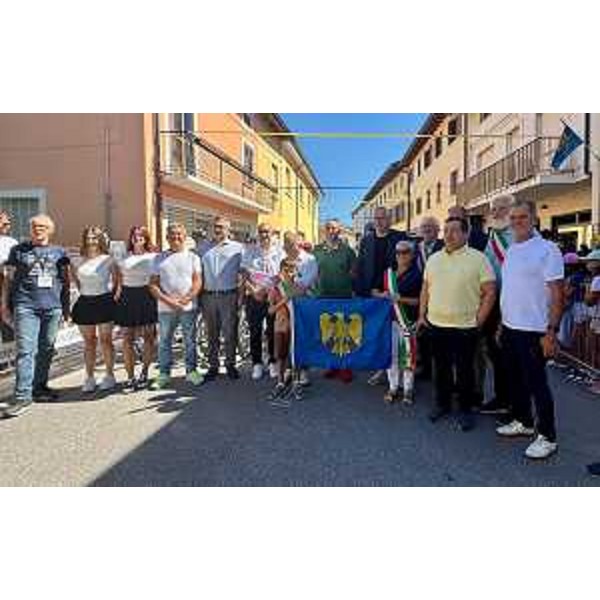 Il presidente Bordin a Palazzolo accanto ad autorità e organizzatori - Il presidente Bordin a Palazzolo accanto ad autorità e organizzatori 