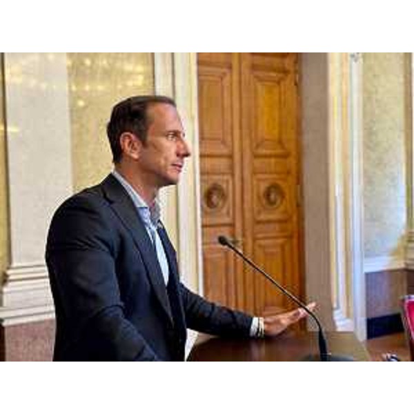 Il saluto del governatore del Friuli Venezia Giulia Massimiliano Fedriga nel corso dellevento "Innovare il Servizio sanitario nazionale - Tra ecosistema dei dati digitali e fascicolo sanitario elettronico". - Il saluto del governatore del Friuli Venezia Giulia Massimiliano Fedriga nel corso dellevento "Innovare il Servizio sanitario nazionale - Tra ecosistema dei dati digitali e fascicolo sanitario elettronico".