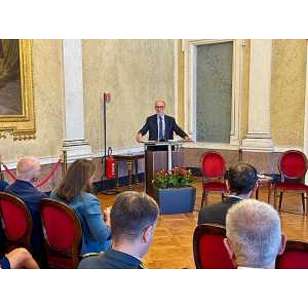 L'intervento dell'assessore alla Salute Riccardo Riccardi. - L'intervento dell'assessore alla Salute Riccardo Riccardi.