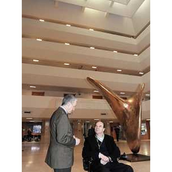 Carlo Favaretti (Direttore generale AOU Udine) e Vladimir Kosic (Assessore regionale Salute e Protezione sociale) all'Azienda ospedaliero-universitaria di Udine. (Udine 16/02/09)