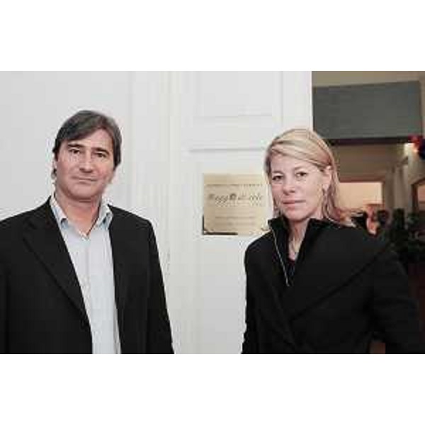 Federica Seganti (Assessore Autonomie locali e Sicurezza) con Stefano Vecchiet (Amministratore "Raggio di Sole") alla casa di riposo "Raggio di Sole" di Trieste. (Trieste 17/02/09)