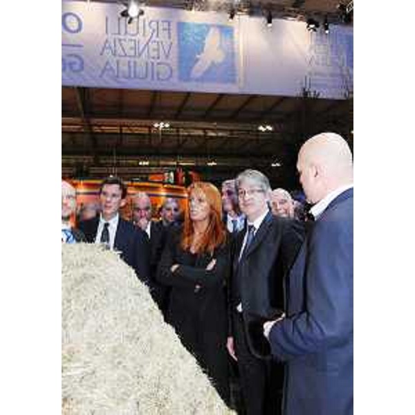 Renzo Tondo (Presidente Friuli Venezia Giulia) e Vittoria Brambilla (Sottosegretario Turismo) nello stand del FVG alla BIT di Milano. (19/02/09)
