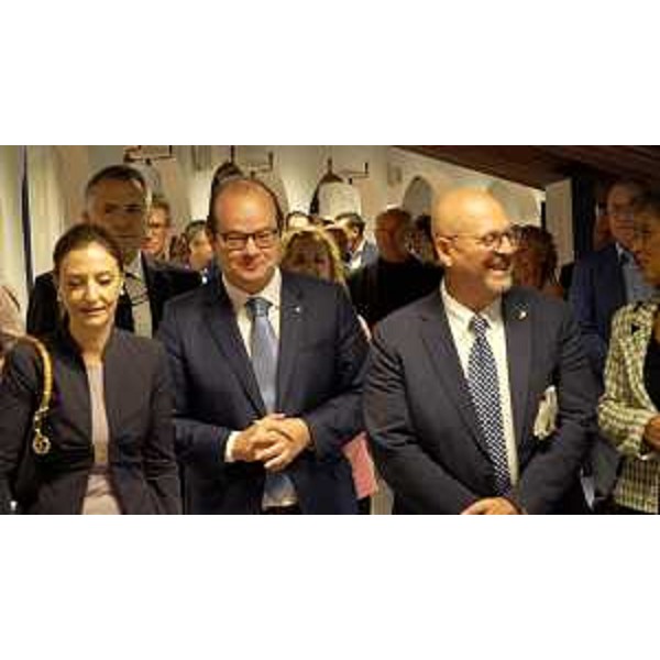 Il vicegovernatore Anzil e l'assessore Callari all'inaugurazione dell'Esedra di Levante di Villa Manin - Il vicegovernatore Anzil e l'assessore Callari all'inaugurazione dell'Esedra di Levante di Villa Manin