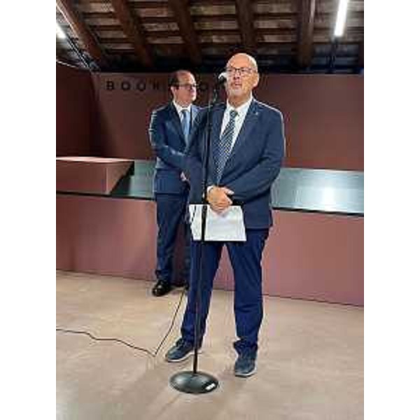 Il vicegovernatore Anzil e l'assessore Callari all'inaugurazione dell'Esedra di Levante di Villa Manin - Il vicegovernatore Anzil e l'assessore Callari all'inaugurazione dell'Esedra di Levante di Villa Manin