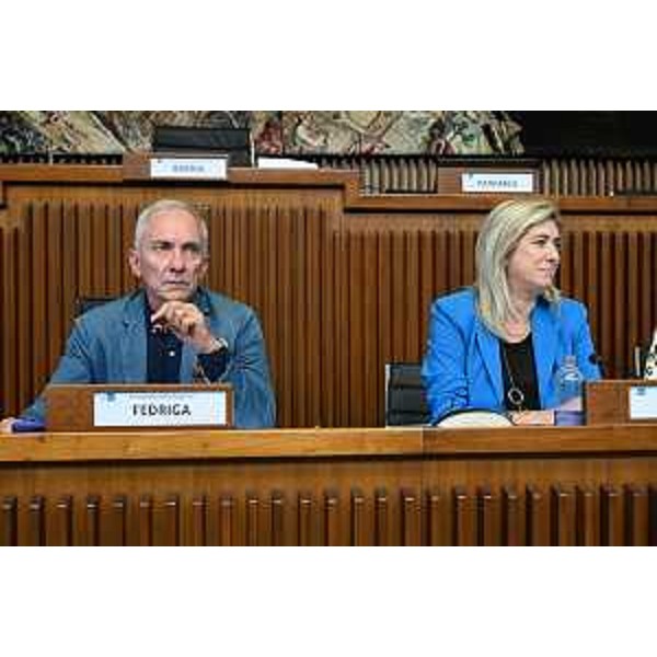 Il presidente della VI Commissione Roberto Novelli (FI) e l'assessore alle Infrastrutture Cristina Amirante - Il presidente della VI Commissione Roberto Novelli (FI) e l'assessore alle Infrastrutture Cristina Amirante