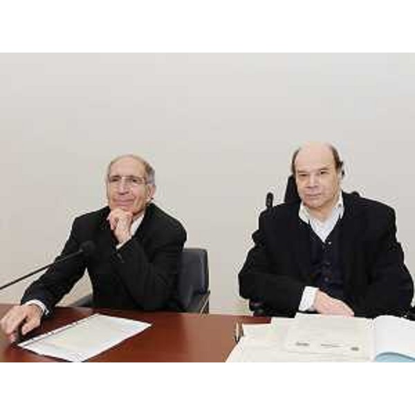 Beniamino Deidda (Procuratore generale Repubblica TS) e Vladimir Kosic (Assessore regionale Salute e Protezione sociale) a Trieste. (Trieste 24/02/09)