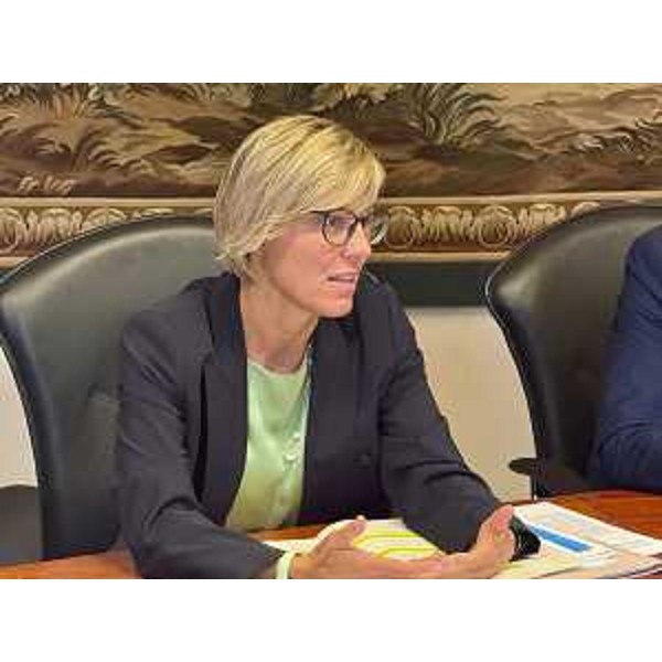 L'assessore Barbara Zilli nel corso della riunione di Giunta - L'assessore Barbara Zilli nel corso della riunione di Giunta