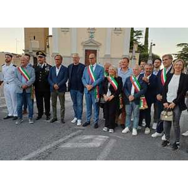 Le autorità all'inaugurazione di Fiera dei Sapori, a Carlino - Le autorità all'inaugurazione di Fiera dei Sapori, a Carlino