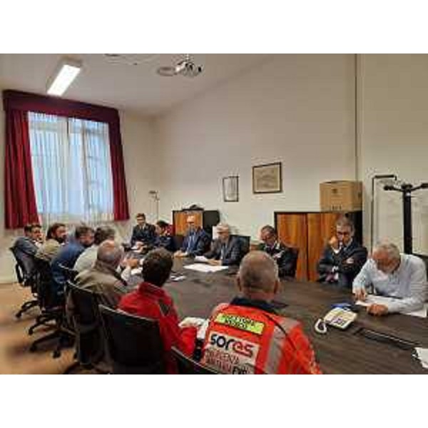 Riccardi con i sindaci della Val But - Riccardi con i sindaci della Val But