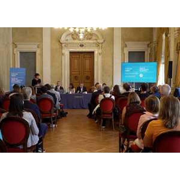 La conferenza stamoa di Trieste Next 2025 è stata ospitata dal Salone di rappresentanza della Regione. - La conferenza stamoa di Trieste Next 2025 è stata ospitata dal Salone di rappresentanza della Regione.