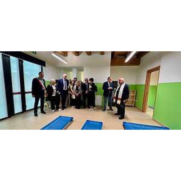 Un momento dell'inaugurazione dell'asilo nido - Un momento dell'inaugurazione dell'asilo nido