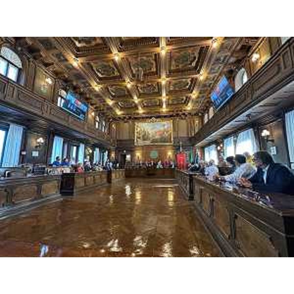 La sala del Consiglio comunale di Trieste - La sala del Consiglio comunale di Trieste