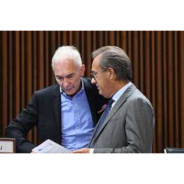 Da sinistra Roberto Novelli (FI) e Mauro Di Bert (Fedriga presidente) - Da sinistra Roberto Novelli (FI) e Mauro Di Bert (Fedriga presidente)