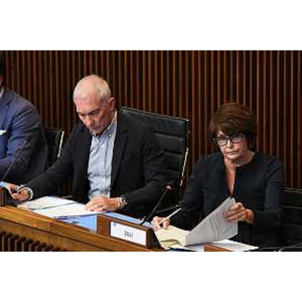 Il presidente della VI Commissione, Roberto Novelli (FI), e l'assessore Alessia Rosolen - Il presidente della VI Commissione, Roberto Novelli (FI), e l'assessore Alessia Rosolen