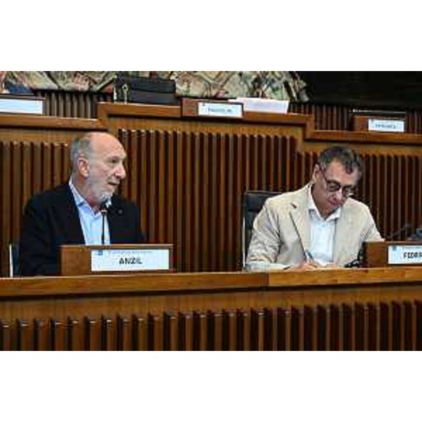 Da destra il presidente della III Commissione, Carlo Bolzonello (Fp), e lassessore regionale alla Salute, politiche sociali e disabilità, Riccardo Riccardi - Da destra il presidente della III Commissione, Carlo Bolzonello (Fp), e lassessore regionale alla Salute, politiche sociali e disabilità, Riccardo Riccardi