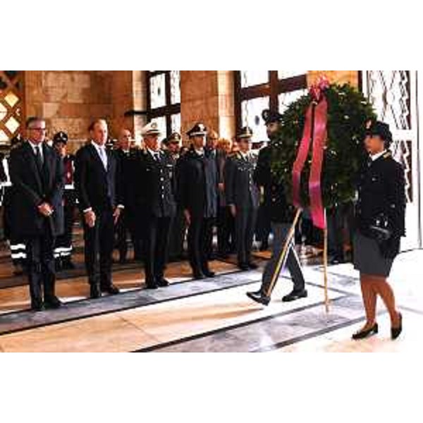 I due assessorri Roberti e Scoccimarro durante la cerimonia - I due assessorri Roberti e Scoccimarro durante la cerimonia